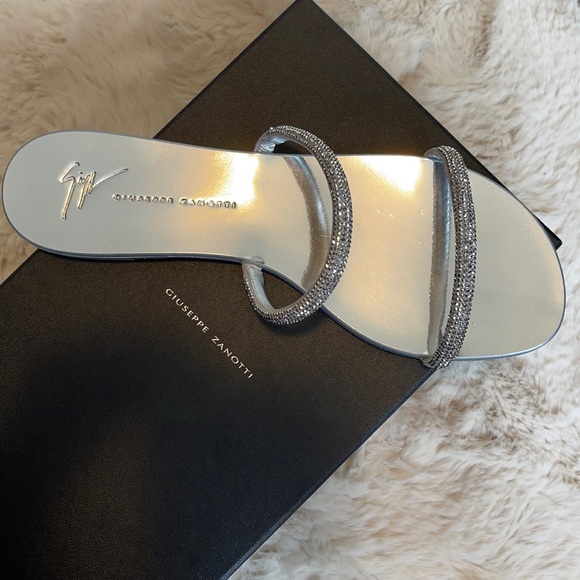 Sold —Silver Giuseppe Zanotti sandals - Picture 2 of 7